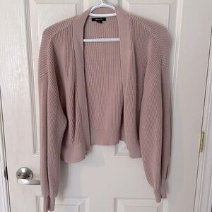 RW &Co. pink cardigan